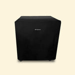 Housse noire de protection pour plancha et desserte Vivaplancha, couvrant entièrement le meuble, présentée de face sur fond uni clair.